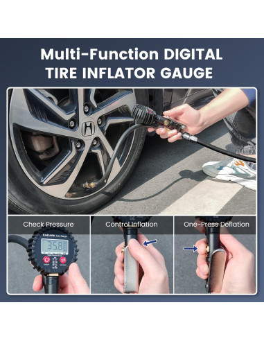 Medidor de Presión de Neumáticos Digital ENDARK 250 PSI