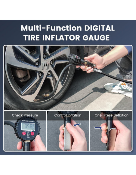 Medidor de Presión de Neumáticos Digital ENDARK 250 PSI