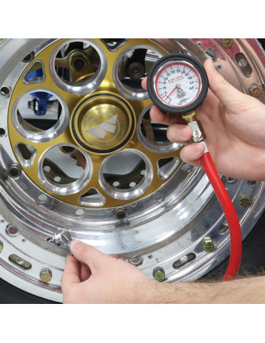 Medidor de Presión de Neumáticos Analógico Longacre 50417 0-4 Bar