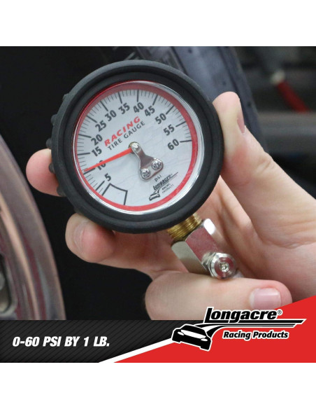 Medidor de Presión de Neumáticos Analógico Longacre 50417 0-4 Bar