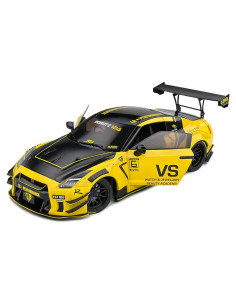 Modelo Diecast Skyline GT-R R35 Amarillo 1/18 Solido
