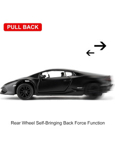 Coche de Juguete Lamborghini Huracan LP610-4 1:36 RMZ City Negro 2