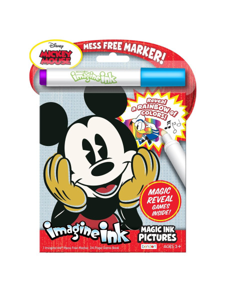 Bendon Disney Mickey Mouse Imagine Ink 24 Páginas 2 Piezas