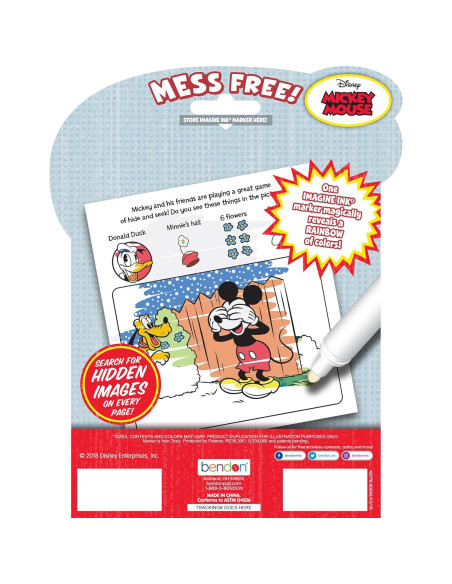 Bendon Disney Mickey Mouse Imagine Ink 24 Páginas 2 Piezas