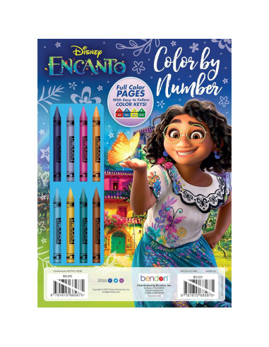 Libro de Colorear Disney Encanto Bendon 32 Páginas con Crayones