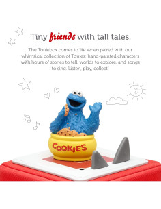 Figurita de audio Cookie Monster Tonies - Plaza Sésamo 32 min 2