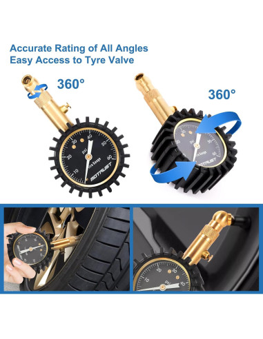 Manómetro de presión de neumáticos MoTrust 0-4.14 bar 2"