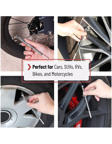 Medidor de Presión de Neumáticos UNCO - 2 Paquete, 10-75 PSI