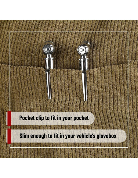 Medidor de Presión de Neumáticos UNCO - 2 Paquete, 10-75 PSI