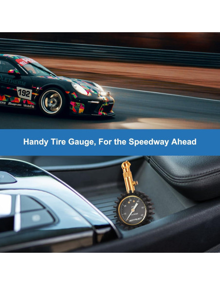 Manómetro de presión de neumáticos MoTrust 0-4.14 bar 2"