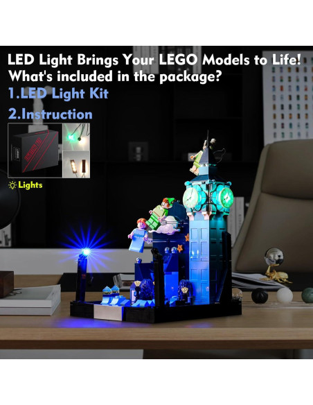 Kit de Luz LED LocoLee para LEGO 43232 Peter Pan y Wendy