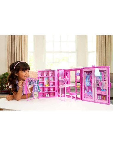 Armario de Sueños Barbie Mattel con 25 Accesorios 91 cm