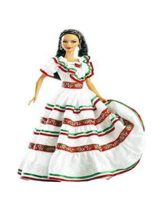 Muñeca Barbie Cinco De Mayo - Vestido Folclórico Mattel