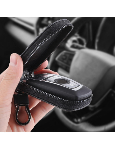 Funda para Llave de Auto GEEHUA Cuero 9x7cm Protector Universal