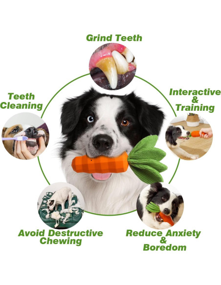 Juguete Squeaky para Perros MewaJump Zanahoria 22,86 cm