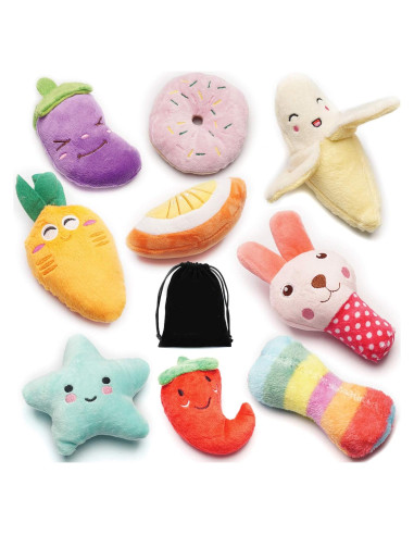 Paquete de 9 Juguetes para Perros Pequeños MANLI