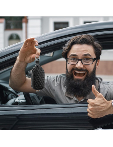 Funda para Llave de Auto GEEHUA Cuero 9x7cm Protector Universal