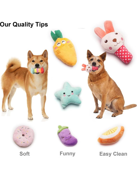 Paquete de 9 Juguetes para Perros Pequeños MANLI Paquete de 9 Juguetes para Perros Pequeños MANLI