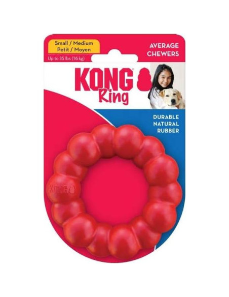 KONG Anillo de Caucho Natural para Perros Pequeños 8,89 cm KONG Anillo de Caucho Natural para Perros Pequeños 8,89 cm