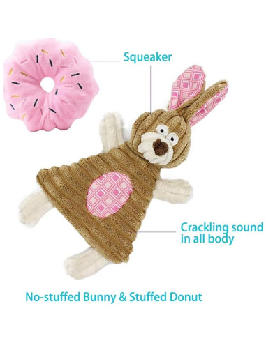 Juguetes para cachorros Volacopets 5 piezas rosa masticar