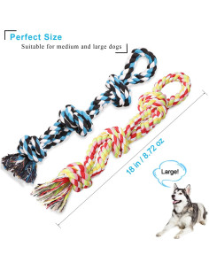 UPSKY Juguetes de Cuerda para Perros Grandes - 2 Paquetes 2
