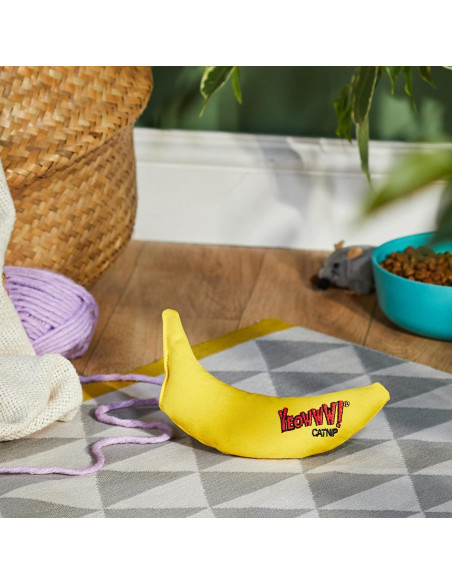 Juguete para Gatos Plátano Amarillo DuckyWorld 17,78 cm