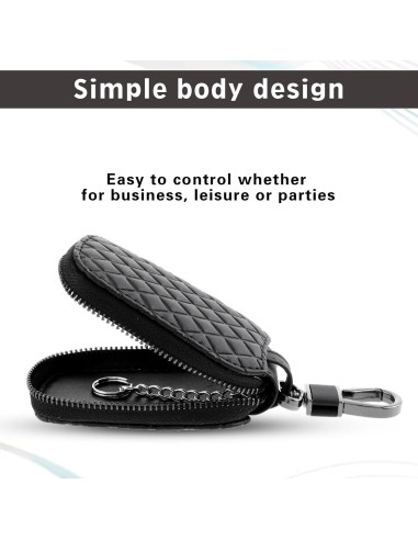Funda para Llave de Auto GEEHUA Cuero 9x7cm Protector Universal