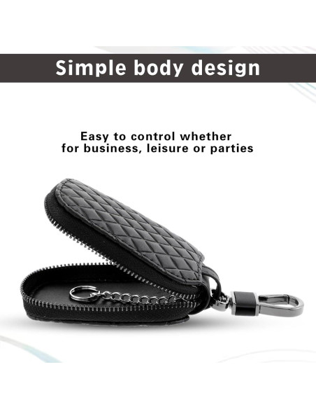 Funda para Llave de Auto GEEHUA Cuero 9x7cm Protector Universal