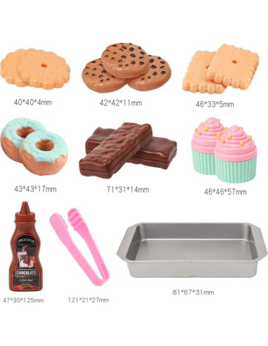 Juego de Comida de Juguete ELitao - 16 Piezas para Niños