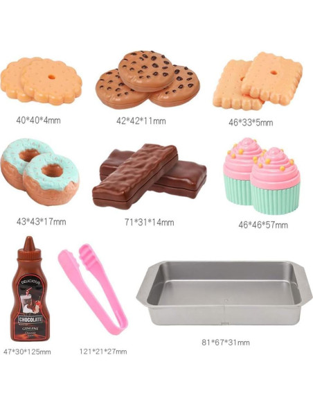 Juego de Comida de Juguete ELitao - 16 Piezas para Niños