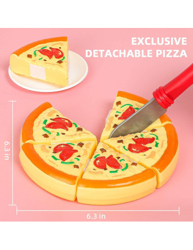 Juego de Comida de 67 Piezas Shimirth para Niños