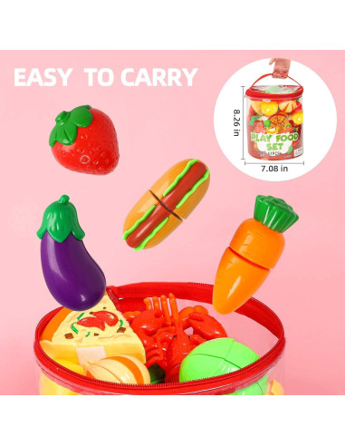 Juego de Comida de 67 Piezas Shimirth para Niños