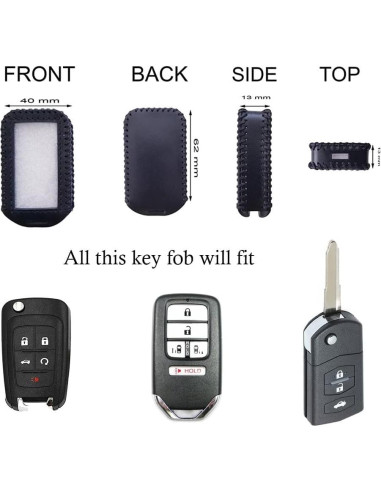 Funda de cuero universal Carall LC-UL-grande para llavero