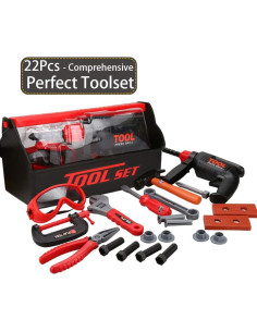 Juego de herramientas para niños KEJIH 21 piezas con caja 2