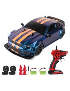 Coche RC Drift 1:14 Alta Velocidad 30 KM/H 4WD Azul