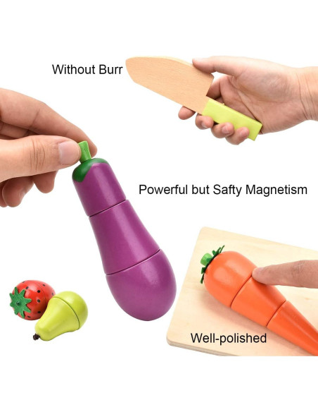 Comida de Juguete de Madera CARLORBO Frutas y Verduras 24 cm