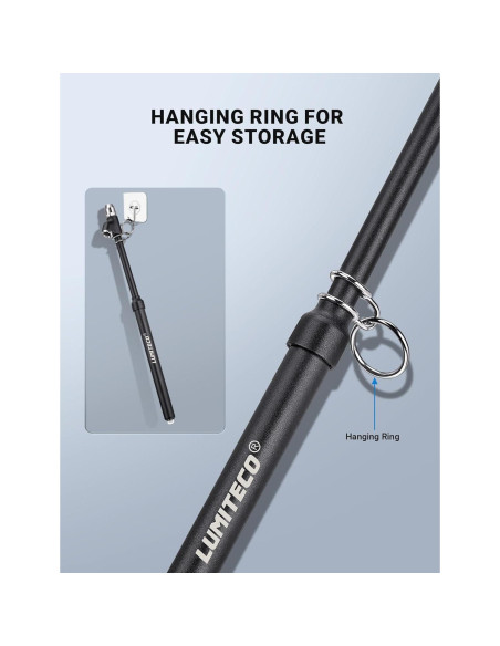 Medidor de presión de neumáticos LUMITECO 12" doble cabeza 10-150 PSI