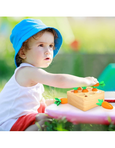 Juguete de Madera Wdmiya Zanahorias para Niños 1 Año