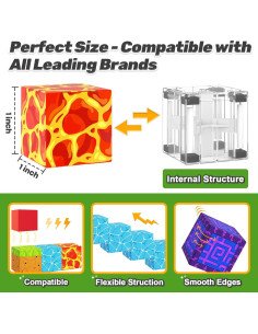 Bloques Magnéticos Coodoo 84 Piezas Juguete Sensorial 3+ 2