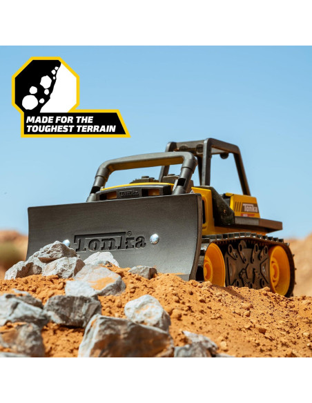 Bulldozer Clásico Tonka de Acero 32.5 cm para Niños 3+ Bulldozer Clásico Tonka de Acero 32.5 cm para Niños 3+