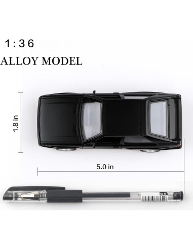 Audi Sport Quattro 1/36 Diecast Retroceso Negro TOKAXI