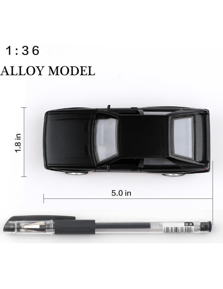 Audi Sport Quattro 1/36 Diecast Retroceso Negro TOKAXI