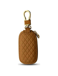 Funda para Llave de Auto BELOMI de Cuero Genuino Marrón