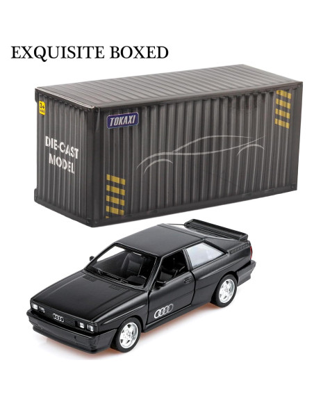 Audi Sport Quattro 1/36 Diecast Retroceso Negro TOKAXI