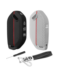 Cubierta de Llave Kia Telluride 2023-2026 QBUC 2PCS Silicona