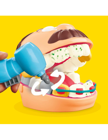 Juguete Dentista Play-Doh F1259 con 10 Herramientas y 8 Latas