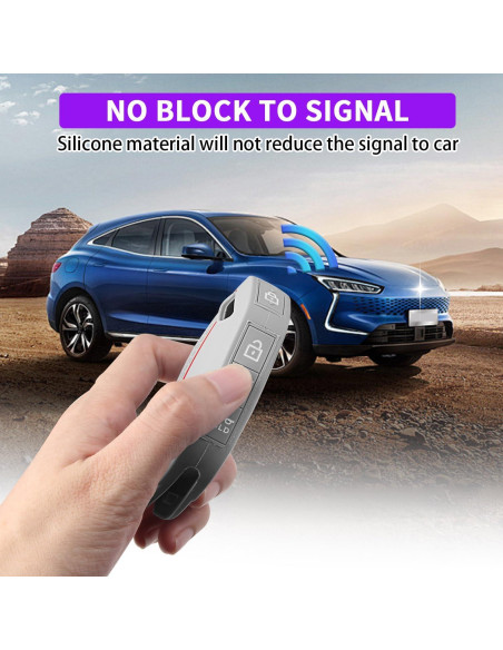 Cubierta de Llave Kia Telluride 2023-2026 QBUC 2PCS Silicona