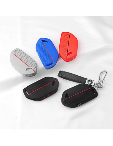 Cubierta de Llave Kia Telluride 2023-2026 QBUC 2PCS Silicona