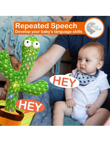 Juguete Cactus Hablante Hunfur 11.94 cm Ajuste de Volumen