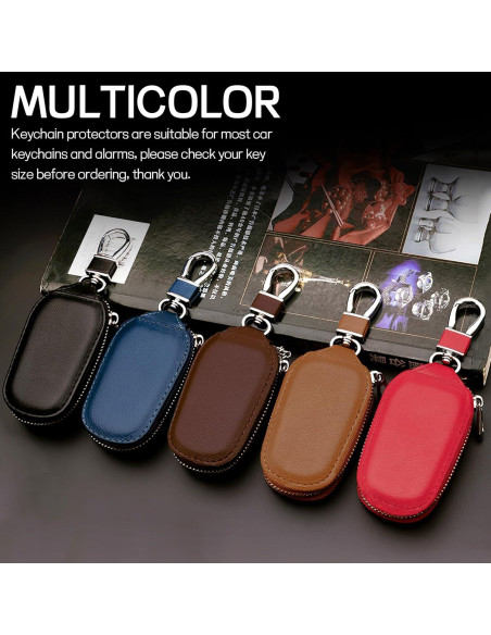 Funda para Llave de Auto Wogomz Cuero Genuino Negro